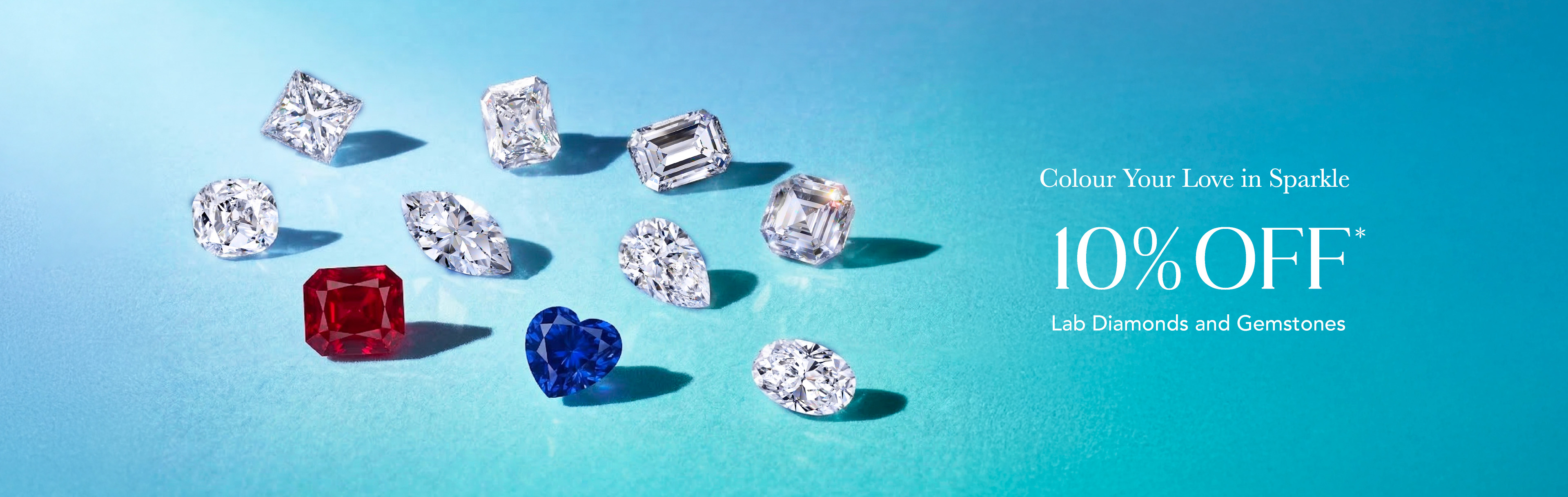 10% off Lab Diamonds and Gemstones