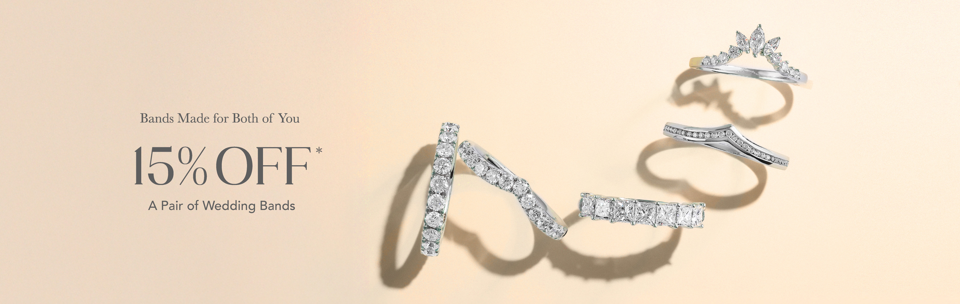 15% off a pair of wedding bands